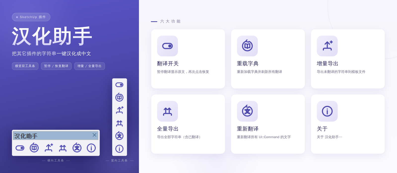 汉化助手工具条